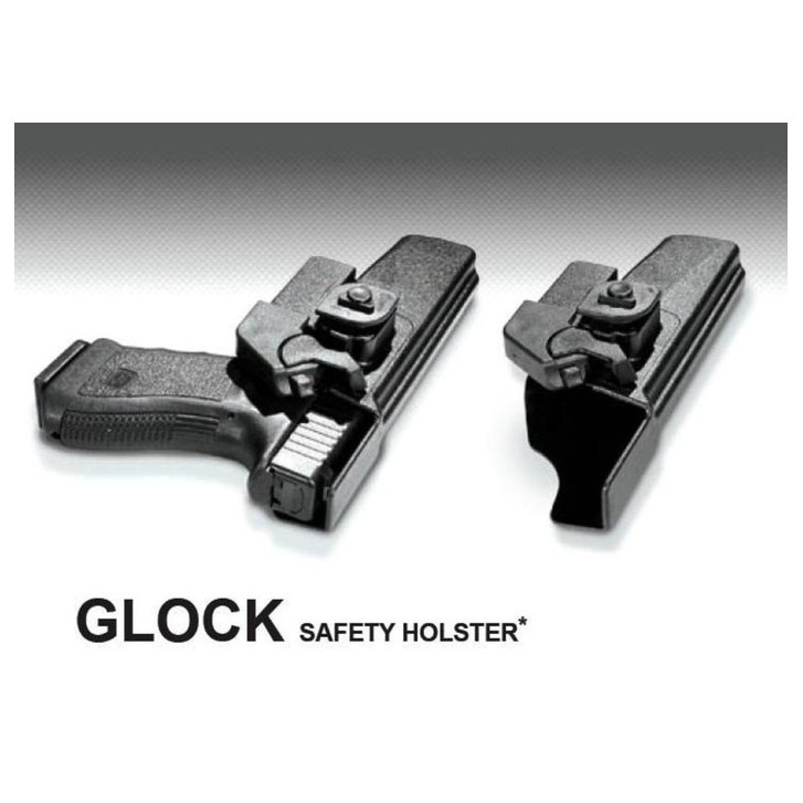 Glock Safetyholster m. kurzer Trageplatte