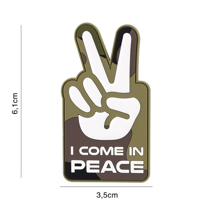 I come in peace woodland 3D PVC