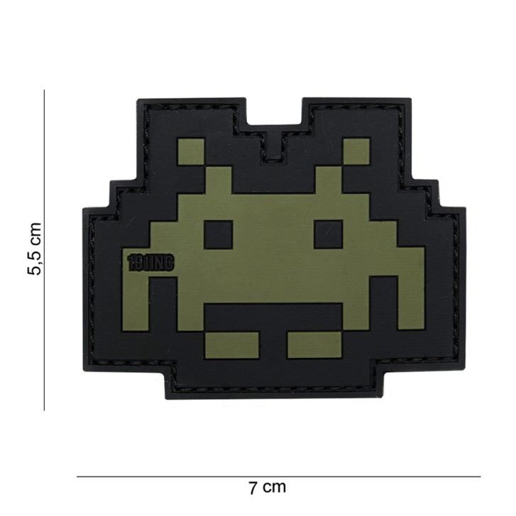 Patch 3D PVC Airsoft evolution green/brown