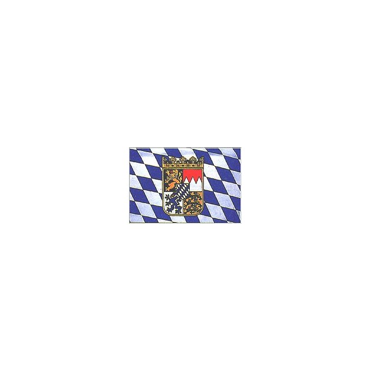 Flag Bavaria with emblem