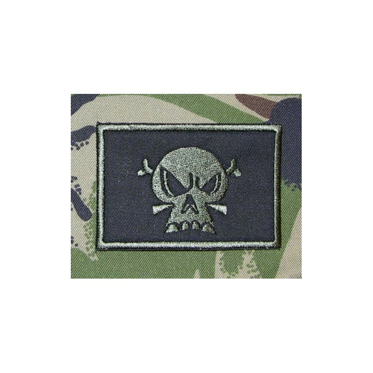 AS-Skull Patch Oliv