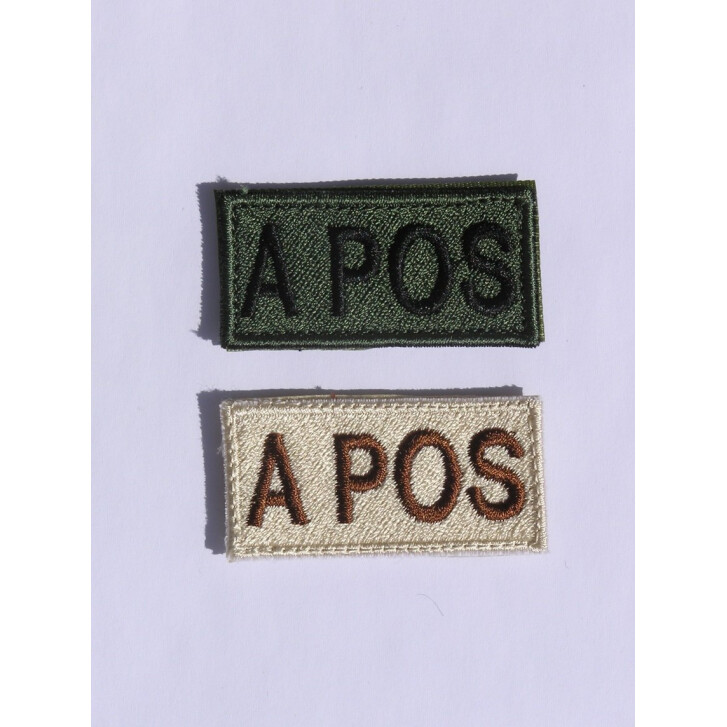 Blood Type Patch B POS Olive